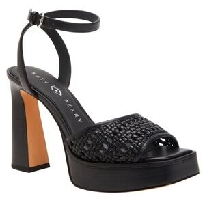 Katy Perry Collections  “The Steady Ankle Strap” Women's Black Heels 8.5M
